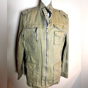 I.N.C. International Concepts Khaki Safari Utility Jacket Size M